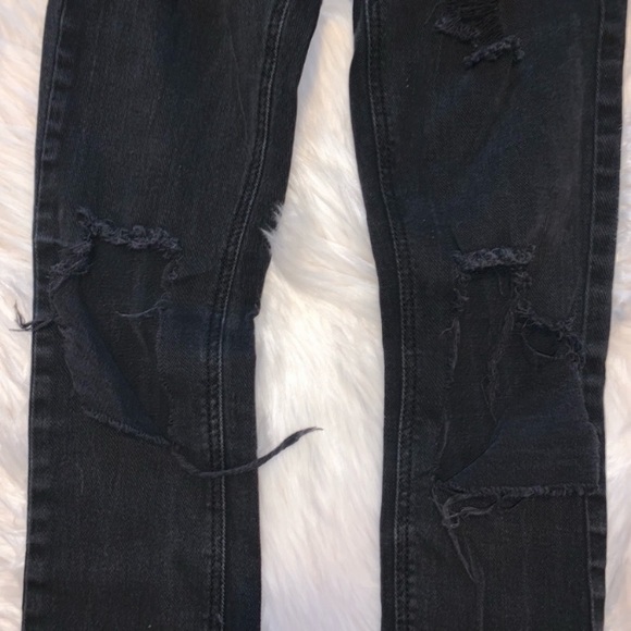 RSQ black ripped skinny jeans - Picture 3 of 7